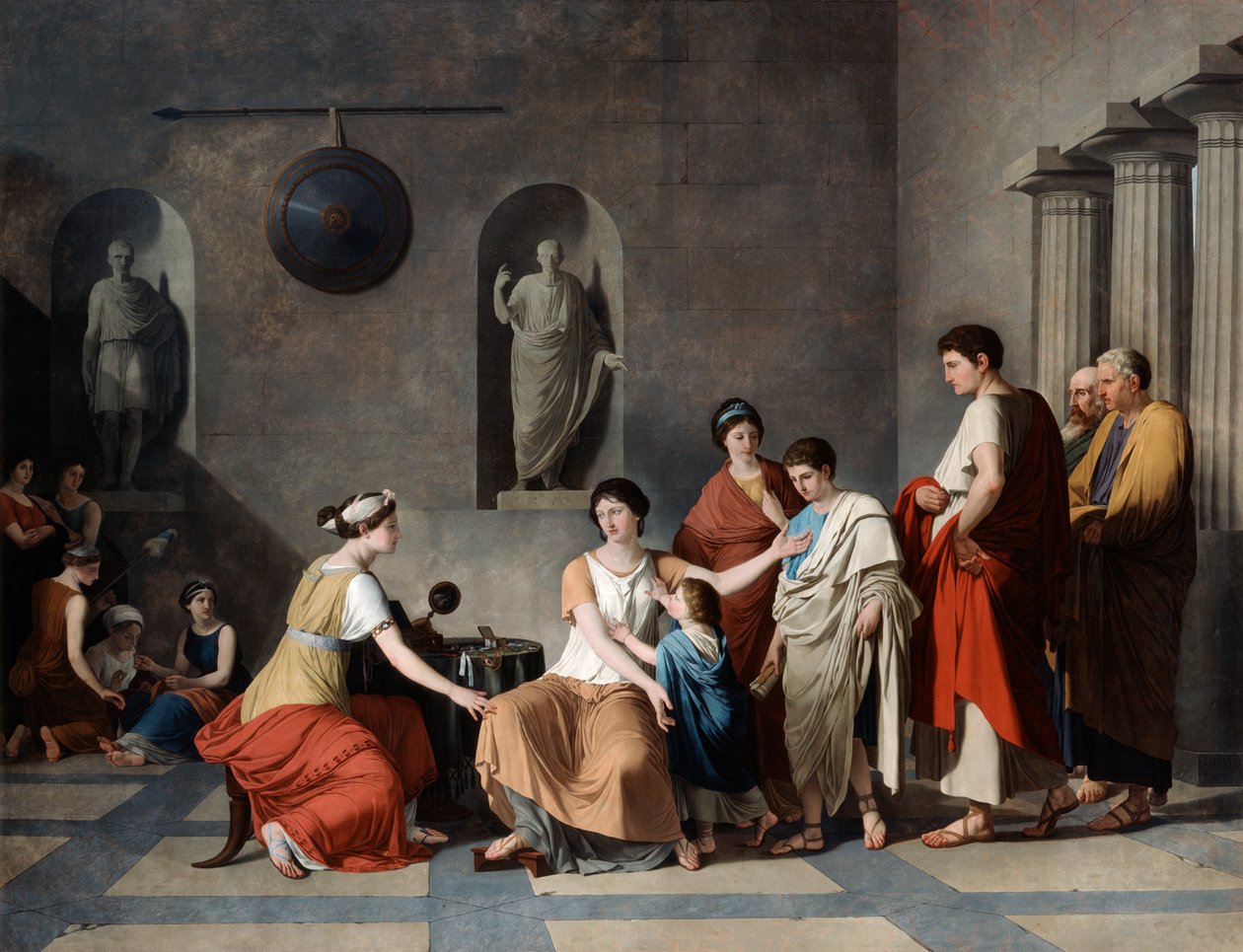 A Gracchi anyja, 1780 alkotó: Joseph Benoît Suvée