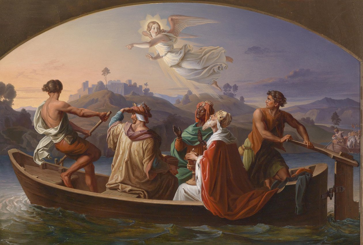 Joseph Binder A három bölcs a betlehemi úton 1846 alkotó: Joseph Binder