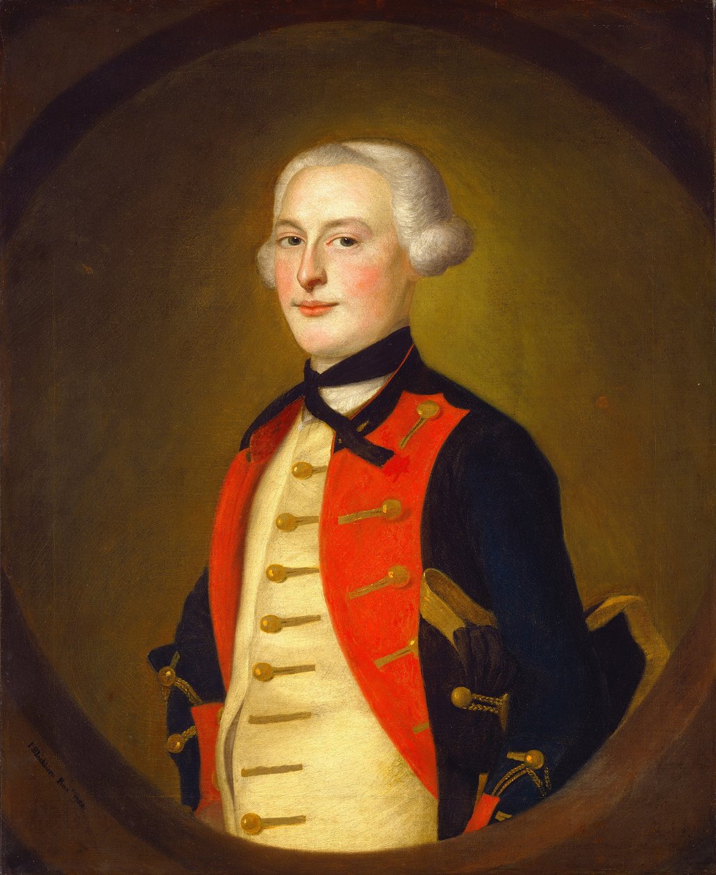 Katonatiszt, 1756. alkotó: Joseph Blackburn