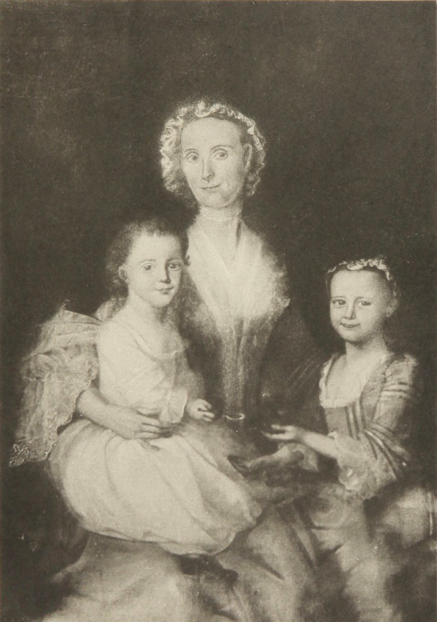 Anne Butterfield Tucker és gyermekei, Elizabeth és Nathaniel alkotó: Joseph Blackburn