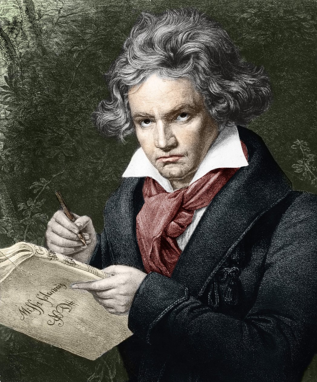 Ludwig van Beethoven (1770-1827), a Missa solemnis komponálása Karl Joseph Stieler (1781-1858) nyomán alkotó: Joseph Carl (after) Stieler
