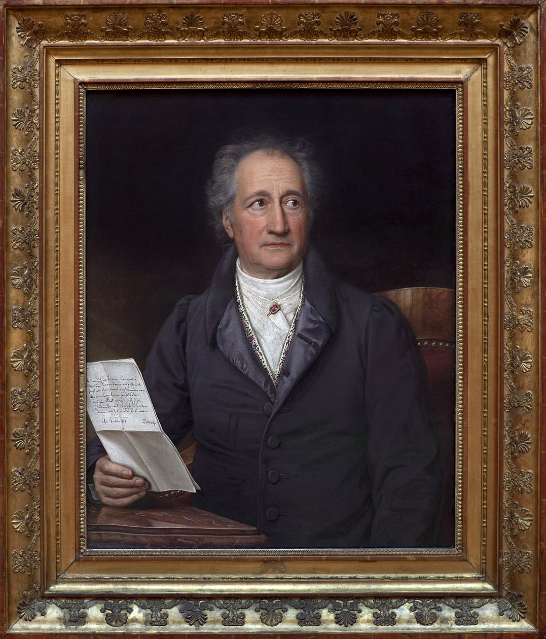 Johann Wolfgang von Goethe (1749-1832). Joseph Stieler (1781-1858) festménye, Olaj, vászon alkotó: Joseph Carl Stieler