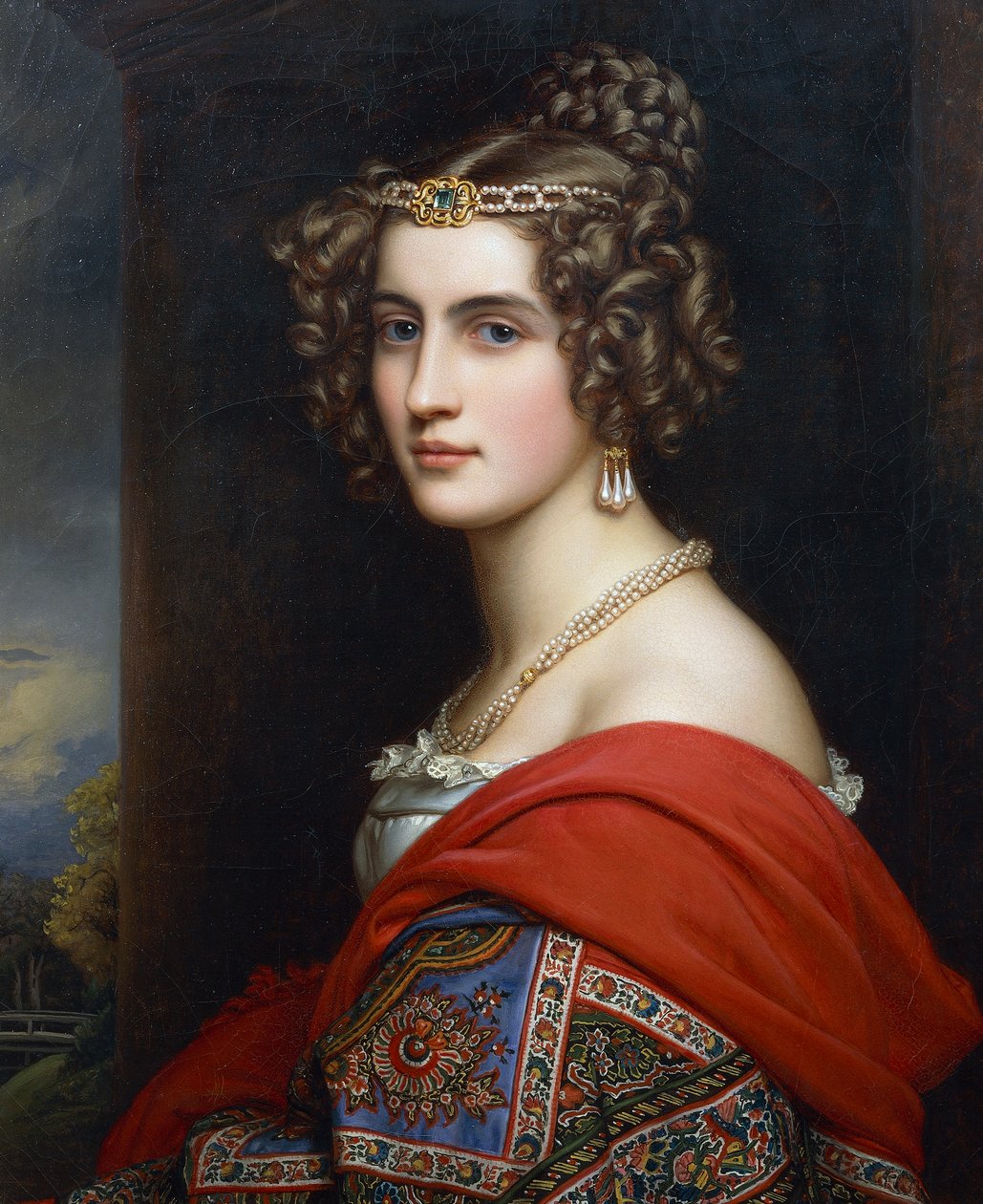 Amalia von Schintling portréja alkotó: Joseph Carl Stieler