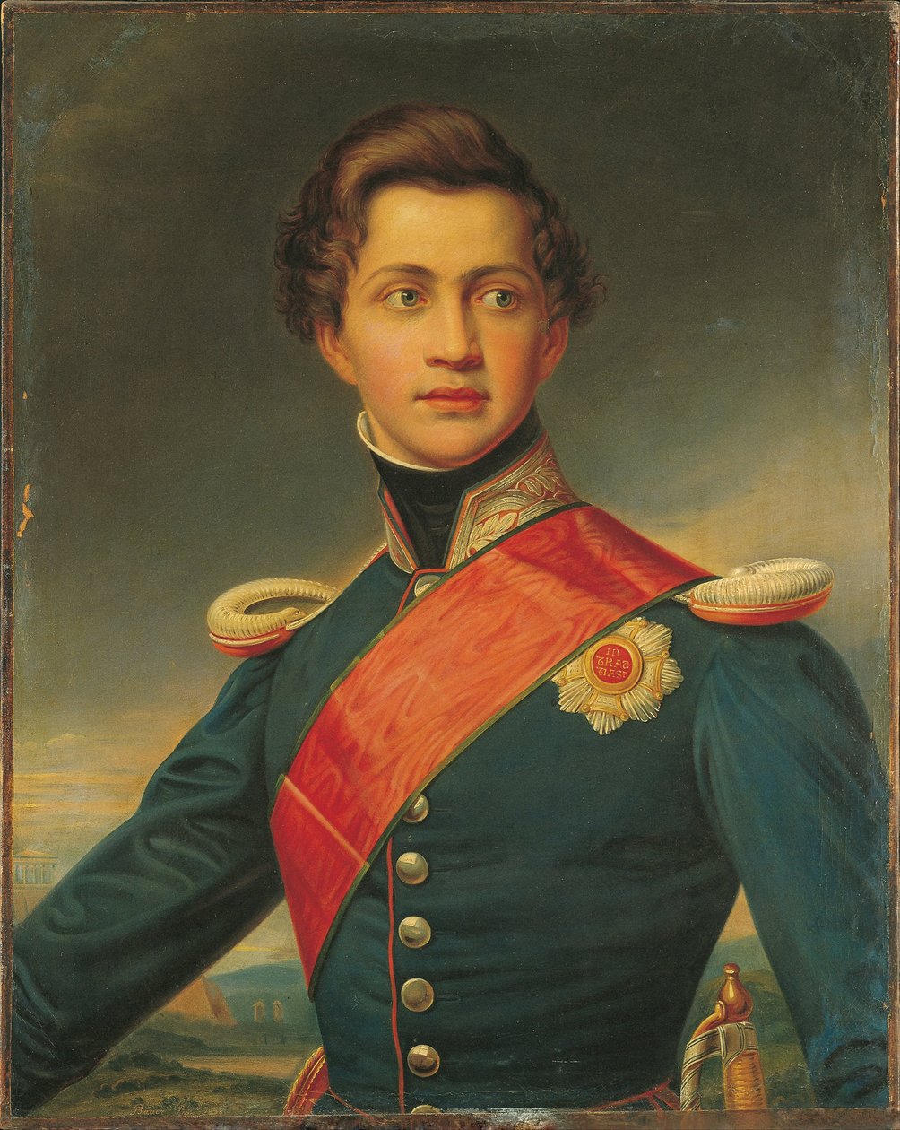 Ottó görög király portréja, 1832 alkotó: Joseph Carl Stieler