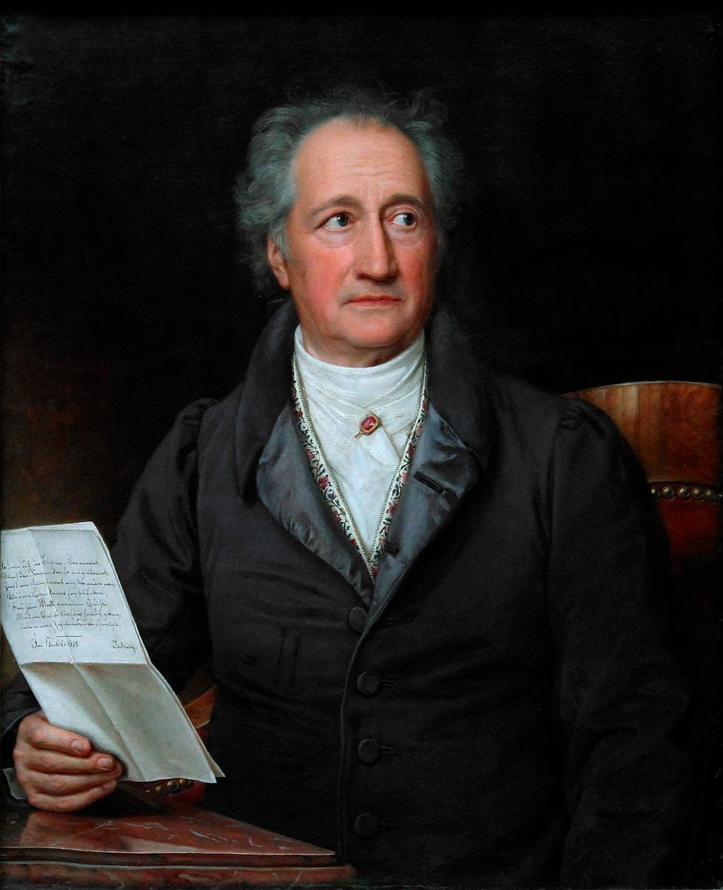 A szerző portréja, Johann Wolfgang von Goethe 1749-1832, 1828 alkotó: Joseph Carl Stieler