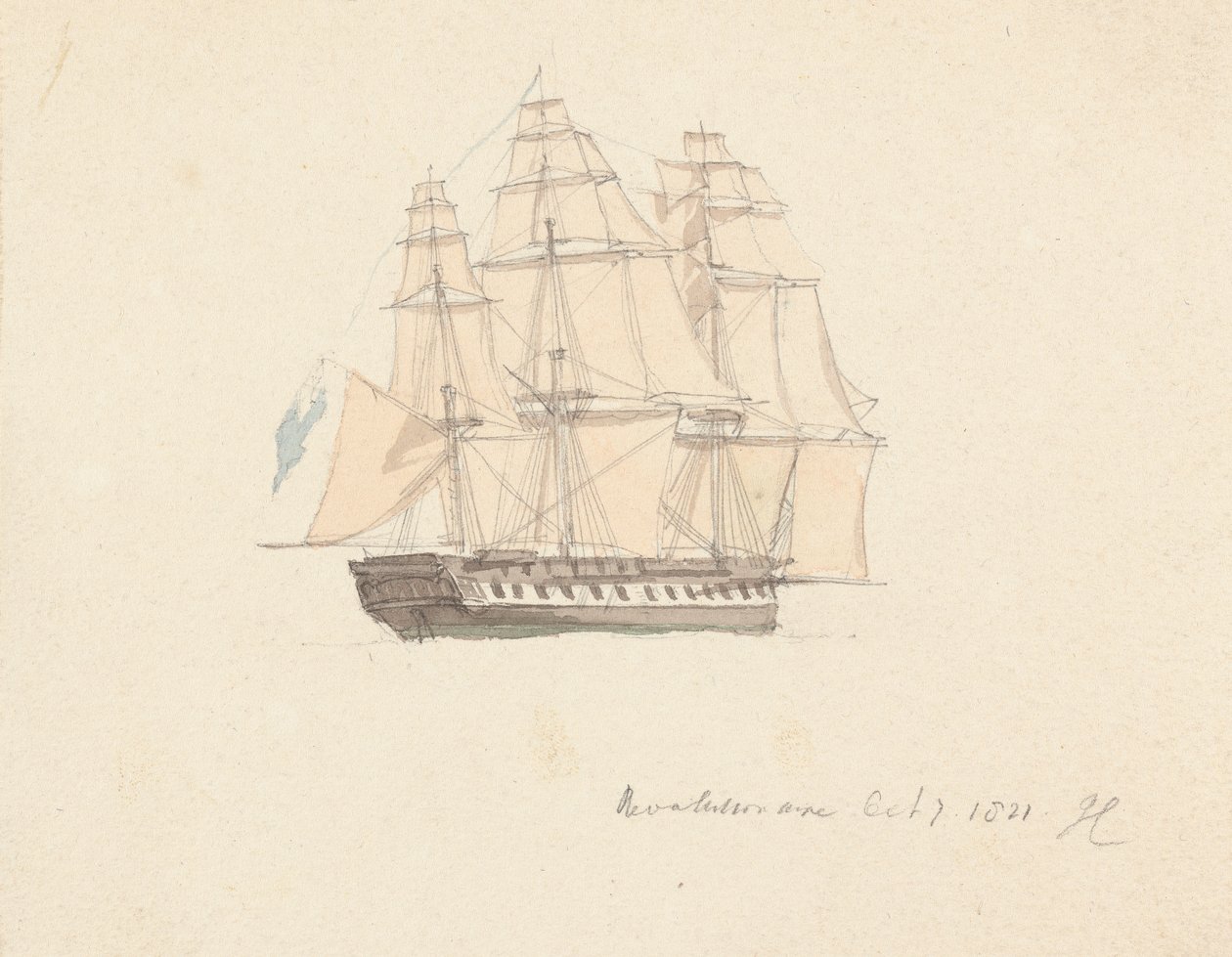Forradalmi 1821. október 7 alkotó: Joseph Cartwright