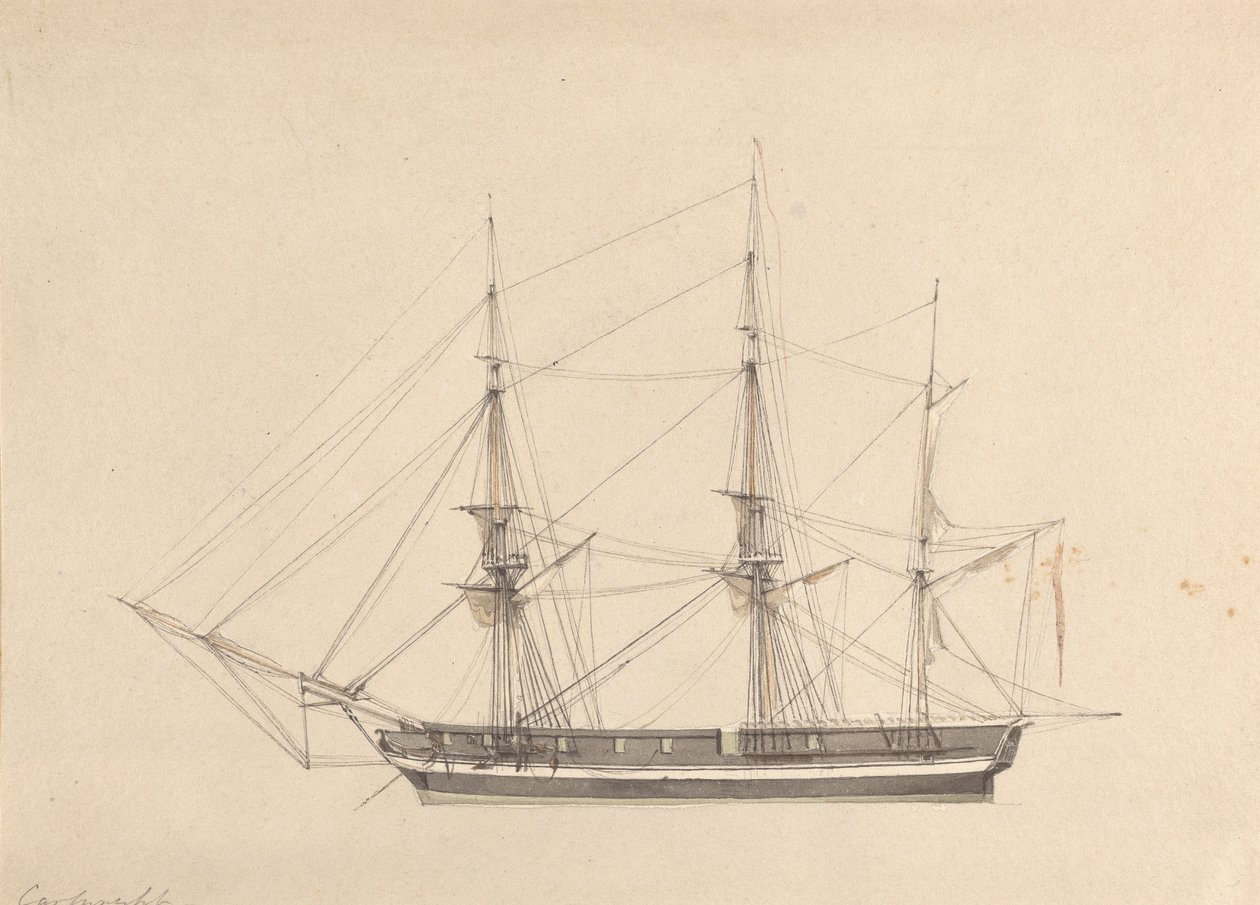 Single Barque oldalnézete alkotó: Joseph Cartwright