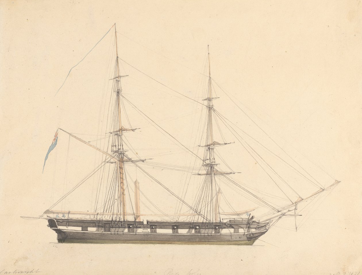 Single Brig Union Jackkel és három figurával alkotó: Joseph Cartwright