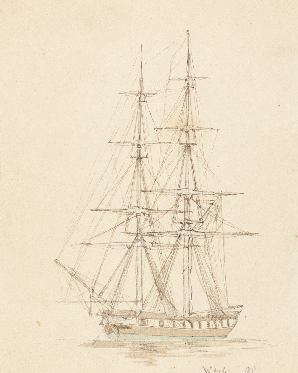 Egyedülálló Hermafrodita Brig, Bow Forward alkotó: Joseph Cartwright