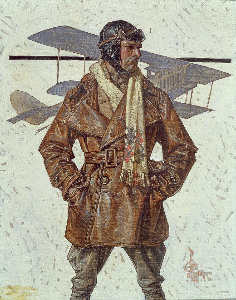 A légierő pilótája alkotó: Joseph Christian Leyendecker