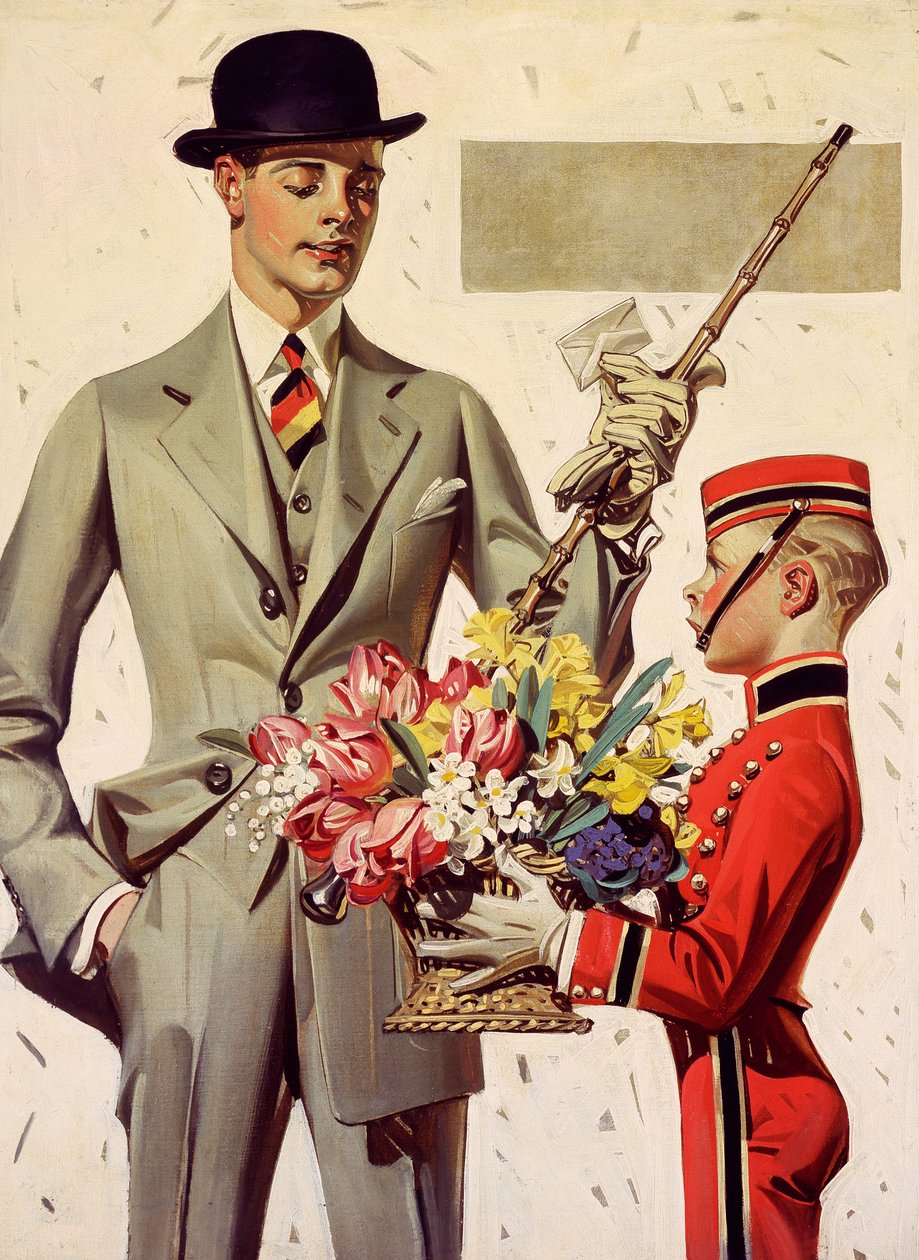 Virágok a hölgynek alkotó: Joseph Christian Leyendecker