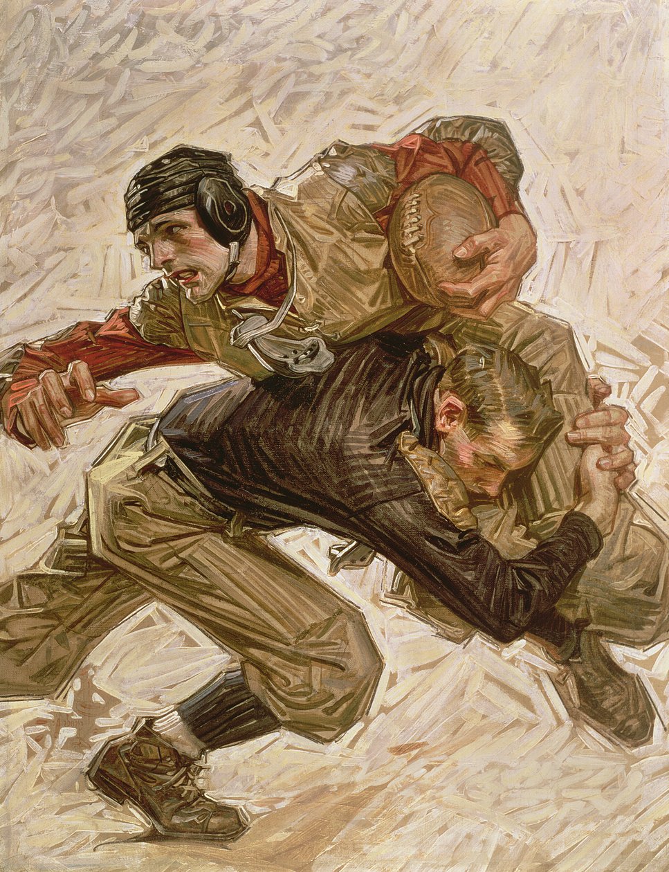 Foci játékosok alkotó: Joseph Christian Leyendecker