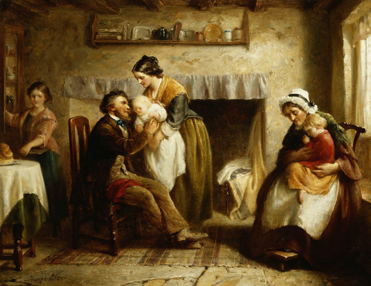 Nagyszülők látogatása, alkotó: Joseph Clark