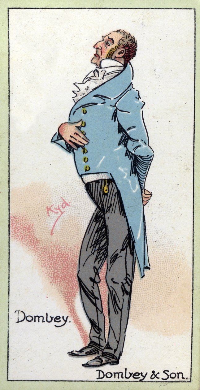 Dombey úr, a „Dombey and Son” formája, Charles Dickens, 1923 alkotó: Joseph Clayton Clarke