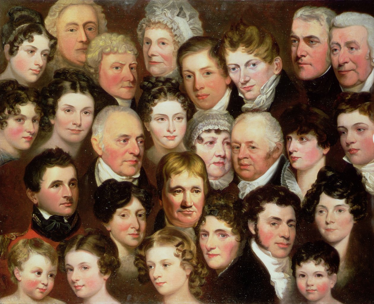 A norwichi Harvey család, 1820 körül alkotó: Joseph Clover