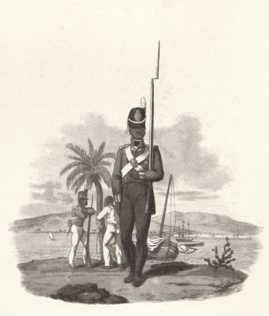 Az 5. nyugat-indiai ezred közlegénye, 1812, 1909 alkotó: Joseph Constantine Stadler