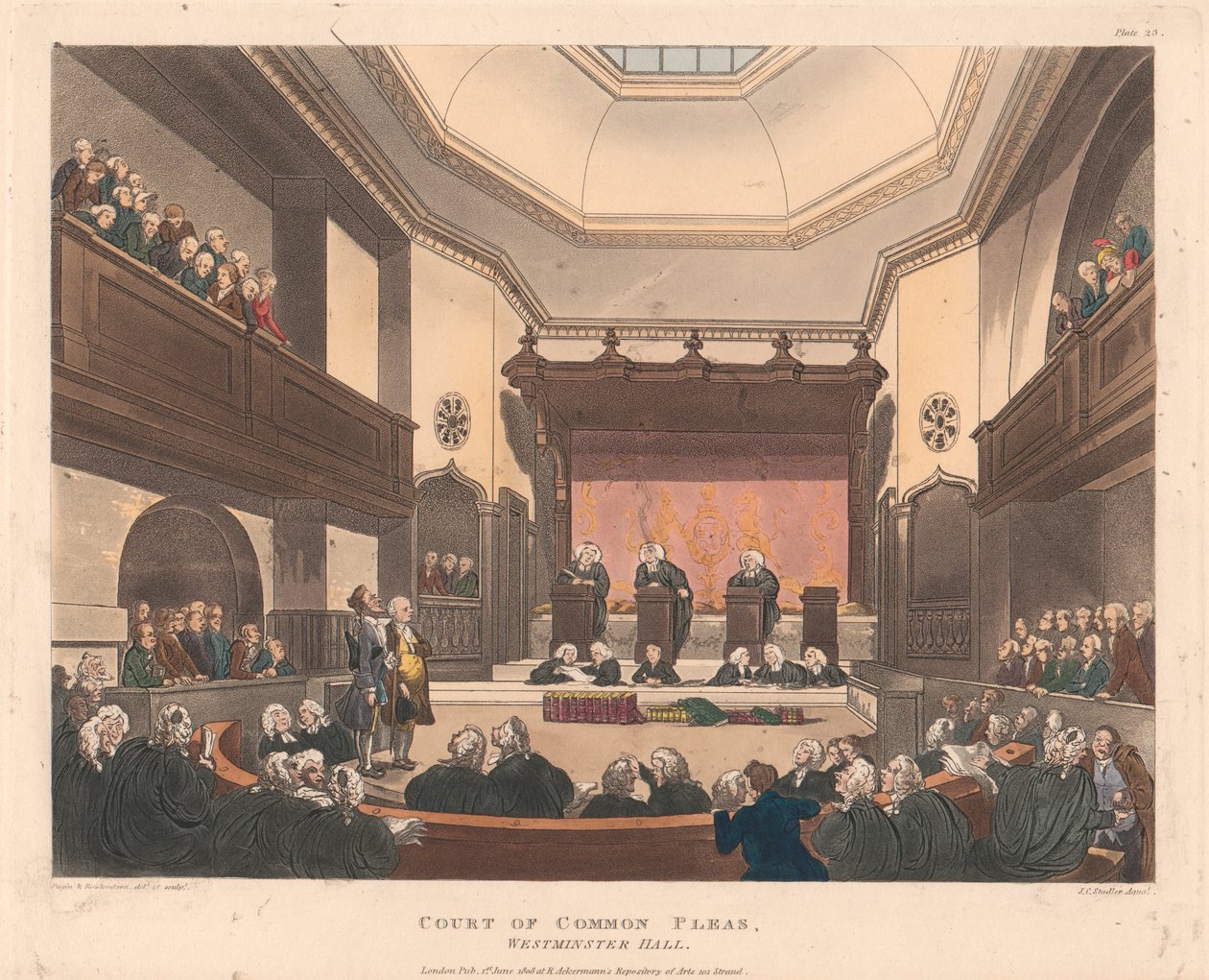 Court of Common Pleas, Westminster Hall alkotó: Joseph Constantine Stadler