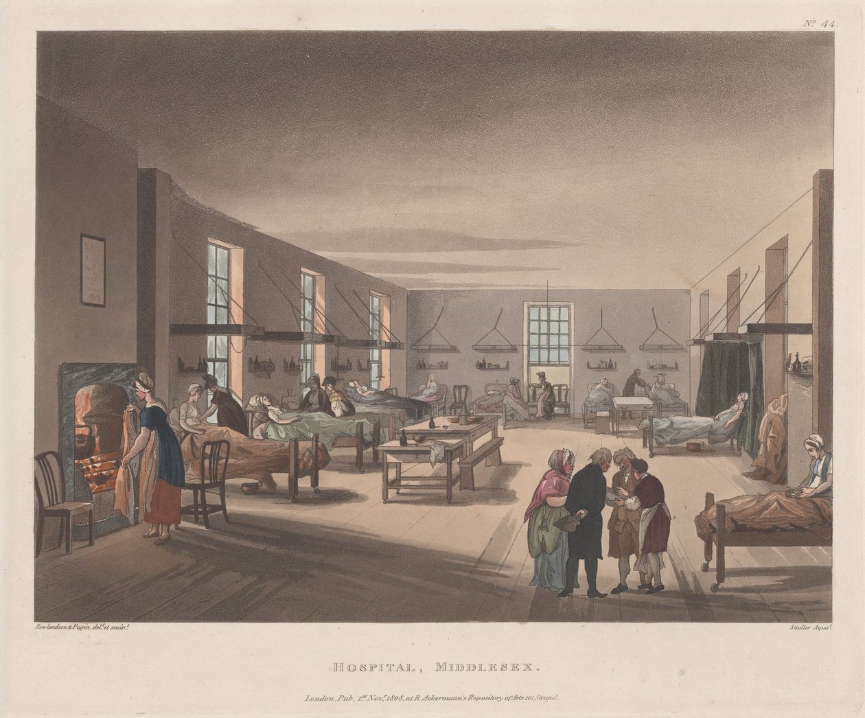 Kórház, Middlesex, 1809. április 1., 1809. április 1. alkotó: Joseph Constantine Stadler