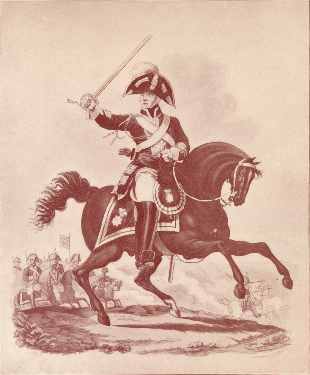 tiszt, 2. ezred életőrei, Waterloo-korszak, 1812-1815 1909 alkotó: Joseph Constantine Stadler