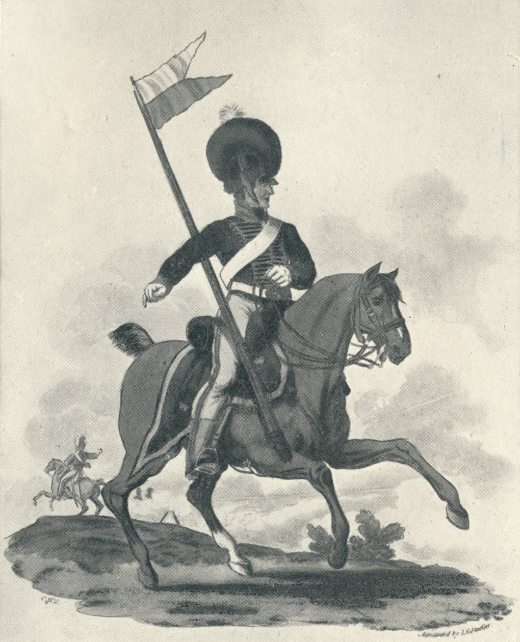 Royal Artillery Mounted Rockett Corps, 1812-1815 1909 alkotó: Joseph Constantine Stadler