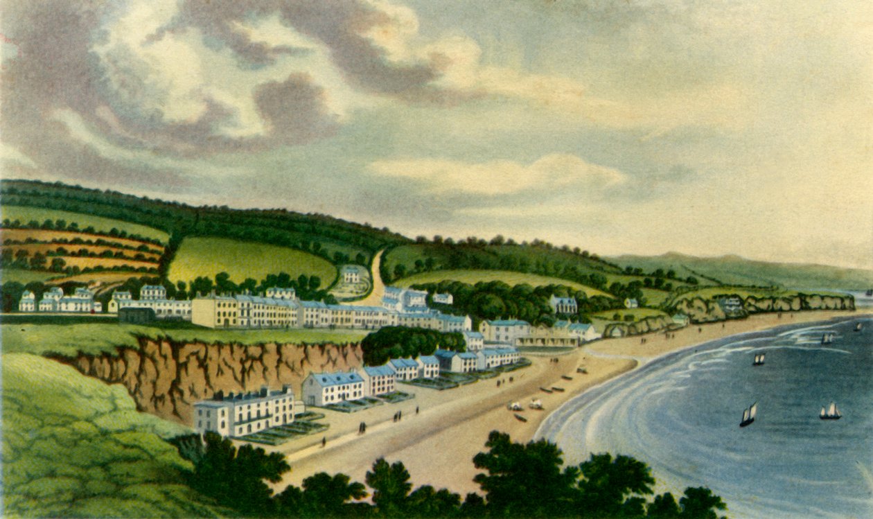 „Dawlish képe a nyugati szikláról, 1817”, 1943. alkotó: Joseph Constantine Stadler
