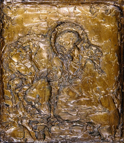 Tevej és kőszálibika plakettek (bronz) (lásd még 351309) alkotó: Joseph Crawhall