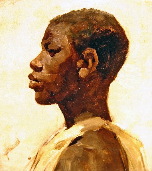 Egy néger feje (olaj, vászon) alkotó: Joseph Crawhall