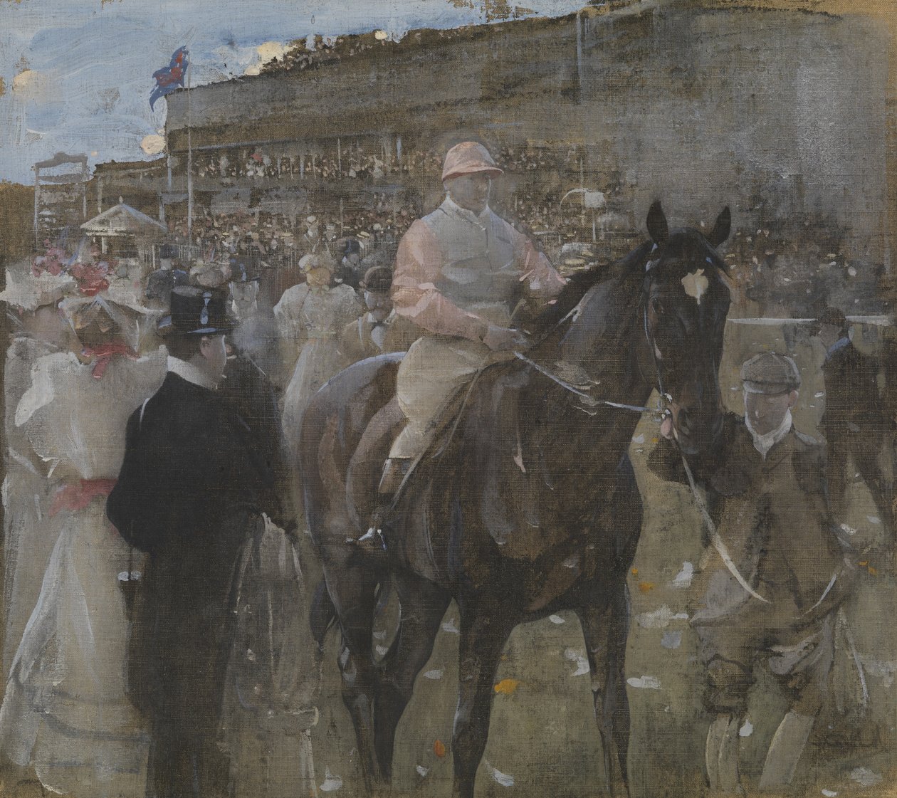 Versenypálya (akvarell és gouache) alkotó: Joseph Crawhall