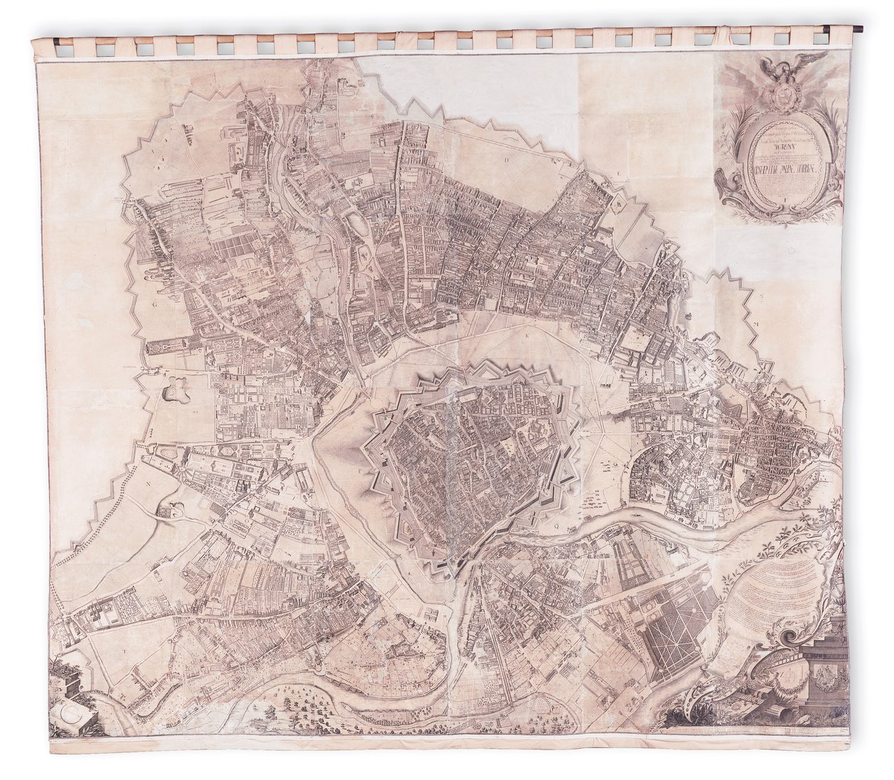 Bécsi falitérkép, 1776 vagy 77 alkotó: Joseph Daniel Huber