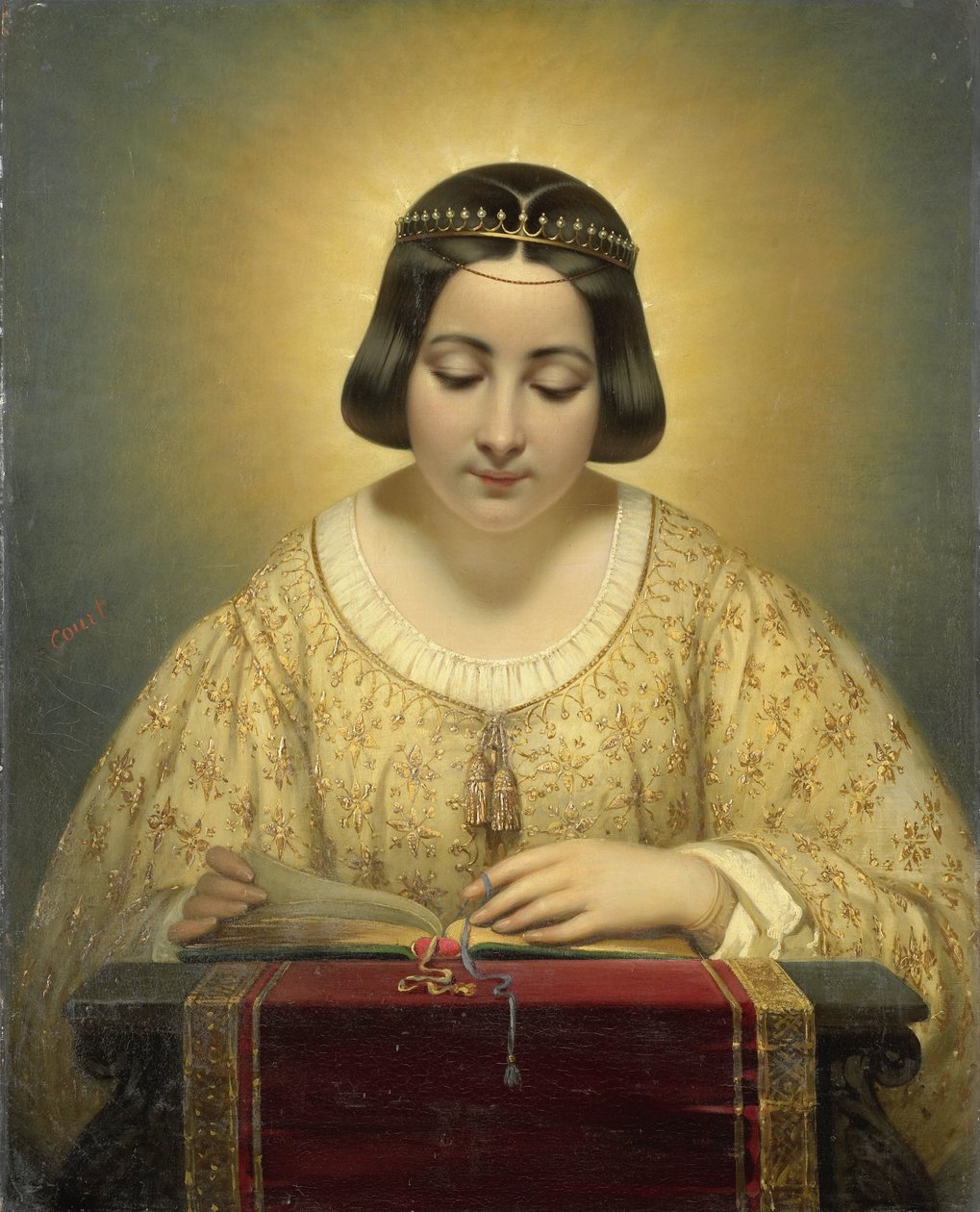 Pagès grófnője, született Cornellan, Szent Katalin néven alkotó: Joseph Desire Court