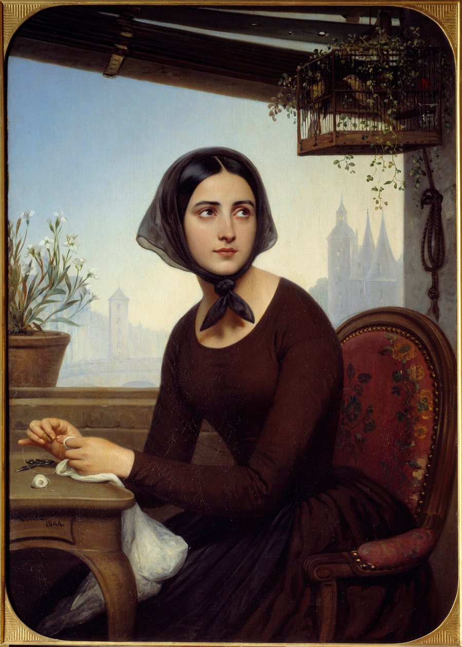 Vicces, aki szórakozni akar Eugene Sue „Les mysteres de Paris” című Germain-illusztrációja hiányában. Joseph-Desire Court festménye (1798-1865) 1844 V. 1,12x0,8 m Rouen, Musee des Beaux Arts alkotó: Joseph Desire Court