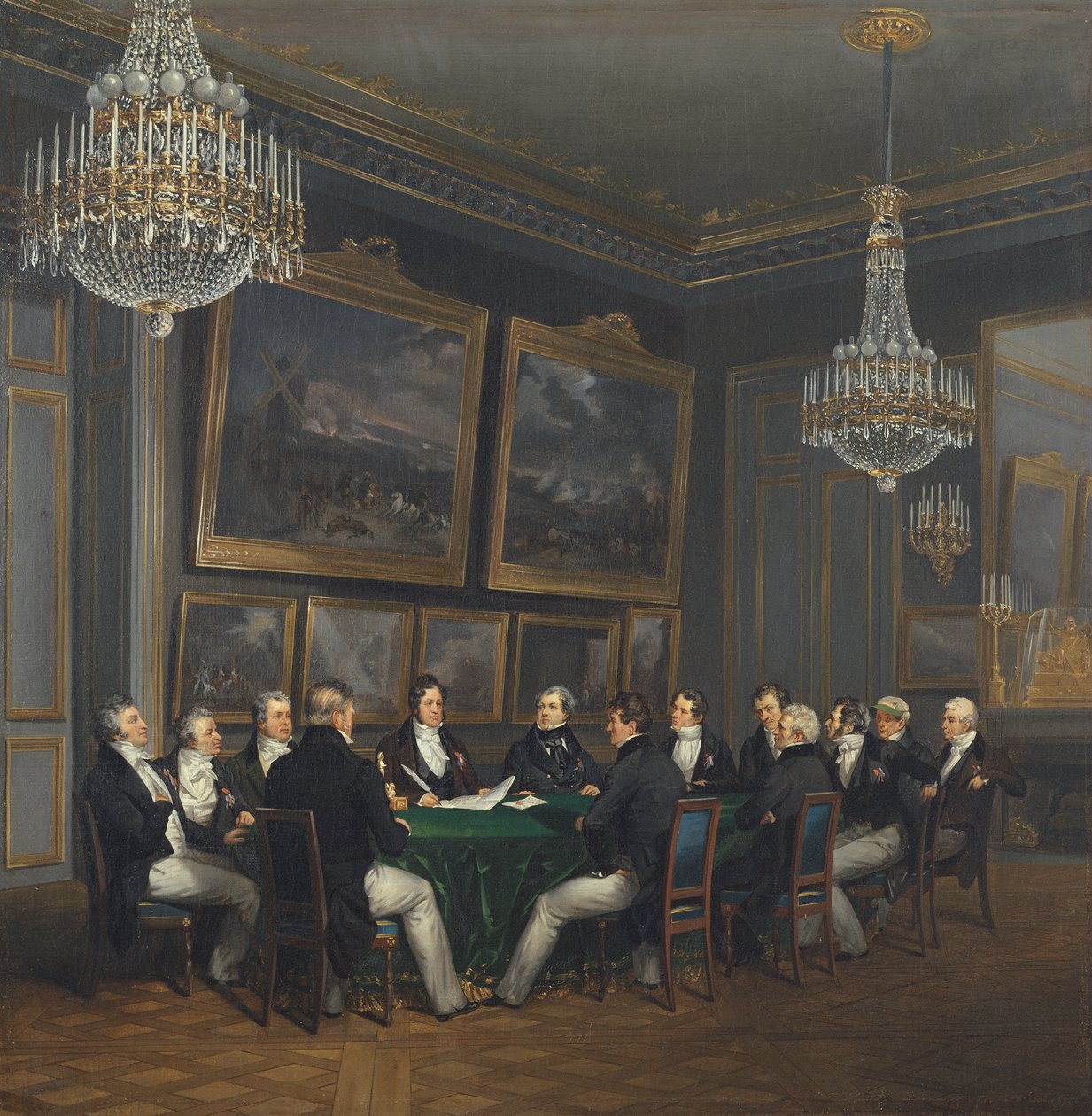 Louis Philippe (1773-1850) Orléans hercege, aláírta a birodalom altábornagyi kiáltványát, 1830. július 31. alkotó: Joseph Desire Court