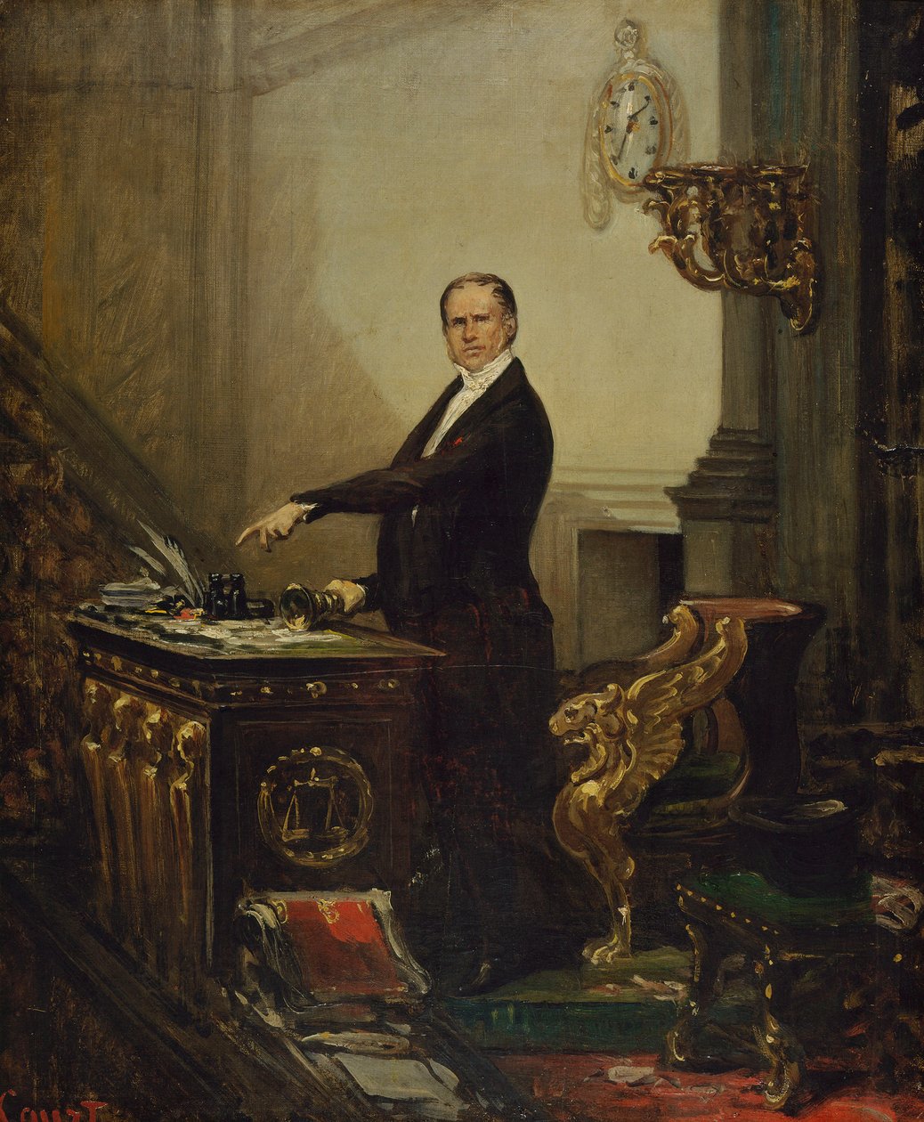 André Dupin portréja 1783-1865, c. 1850. alkotó: Joseph Desire Court
