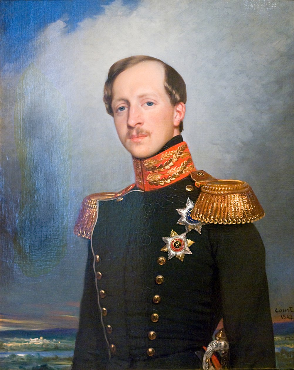 Péter oldenburgi herceg portréja, 1842. alkotó: Joseph Desire Court