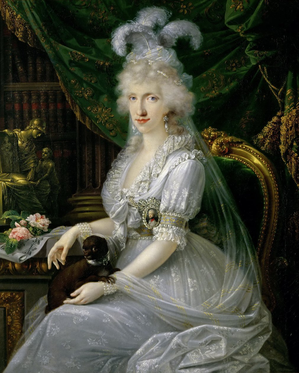 Luisa Maria nápolyi és szicíliai hercegnő 1773-1802, 1797 alkotó: Joseph Dorffmeister