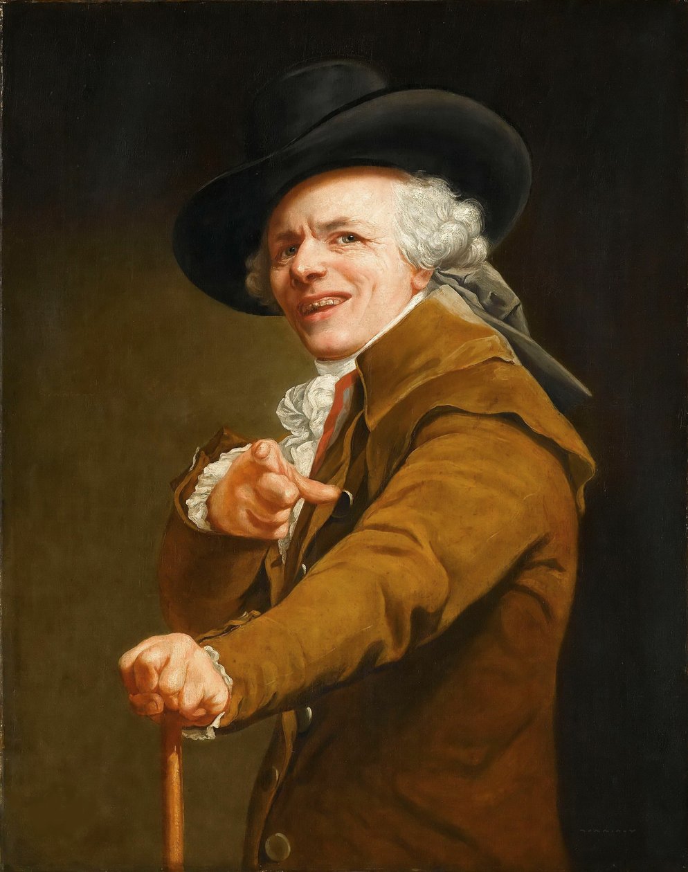 A művész önarcképe gúnyolódó képében, c. 1793. alkotó: Joseph Ducreux