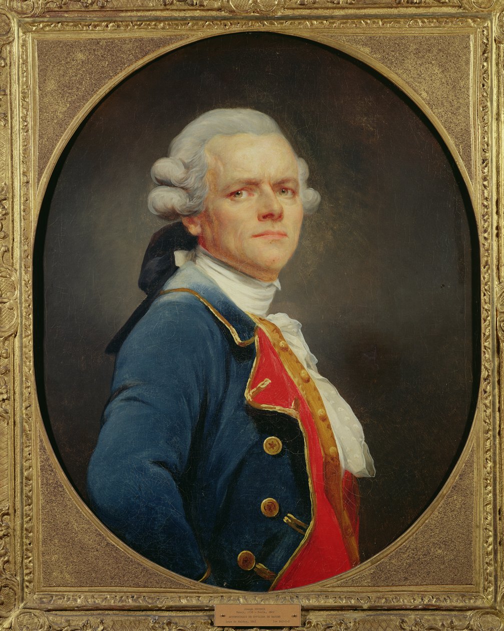 Önarckép haditengerészeti tisztként alkotó: Joseph Ducreux