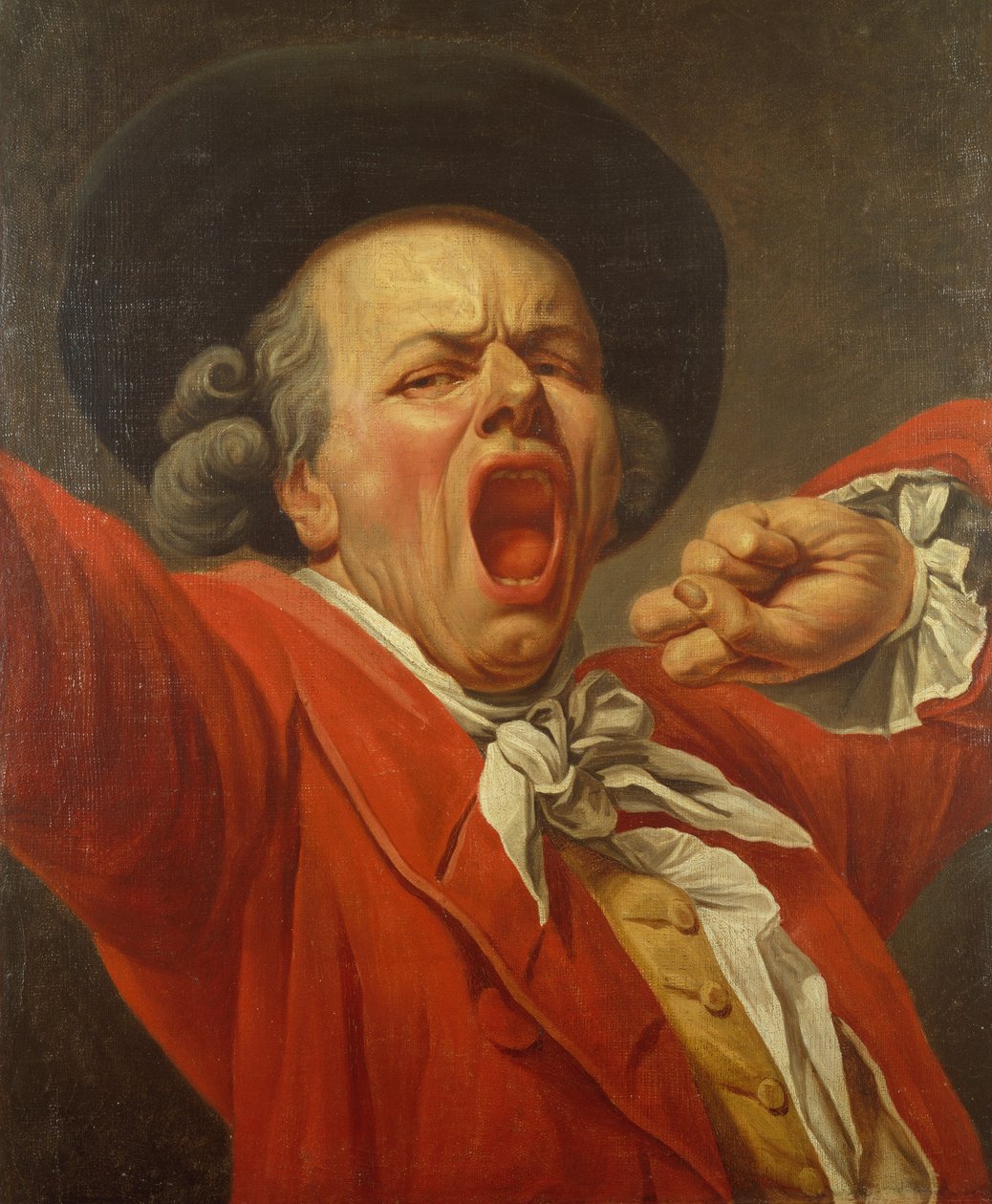 Önarckép ásító férfiként alkotó: Joseph Ducreux