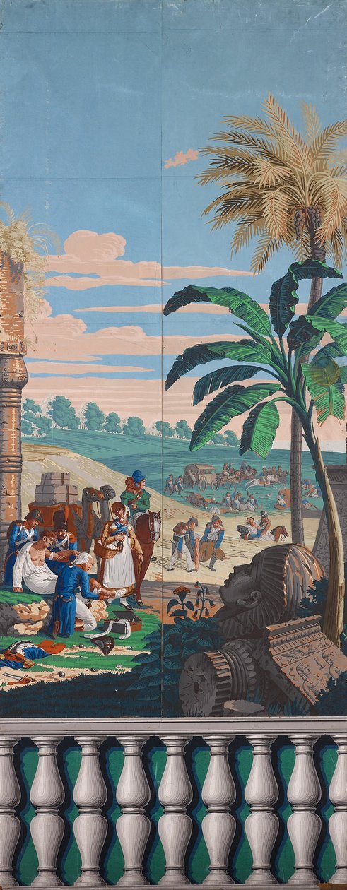 Scenic Wallpaper: The Battle of Heliopolis alkotó: Joseph Dufour