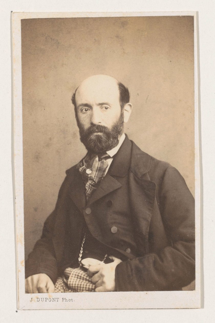 Portret van de schilder Bodin, fél alak Az antwerpeni iskola. Portrék életrajzok névjegykártyák. Dupont gyűjtemény (sorozat címe) alkotó: Joseph Dupont