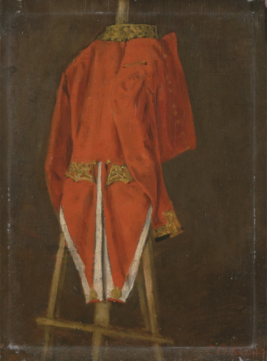 John Fane (1784-1859), Westmorland 11. grófjának kabátjának tanulmányozása (olaj a táblán) alkotó: Joseph Edgar Boehm