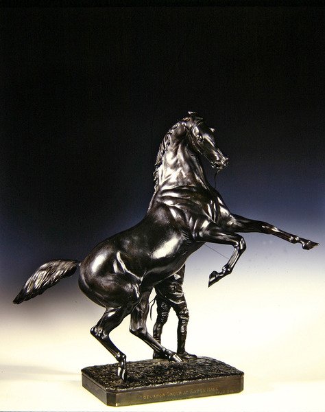 A nevelő telivér és vőlegény (bronz) alkotó: Joseph Edgar Boehm