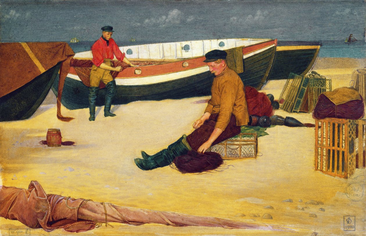 Vonalak tisztítása, 1900 (wc papíron) alkotó: Joseph Edward Southall