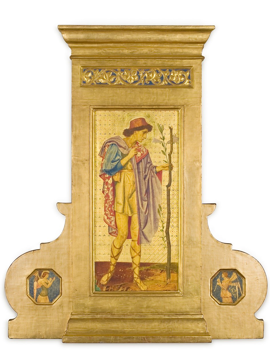 Crystofore, 1898-99 (vegyes médiával szerszámozott aranylemezen) alkotó: Joseph Edward Southall