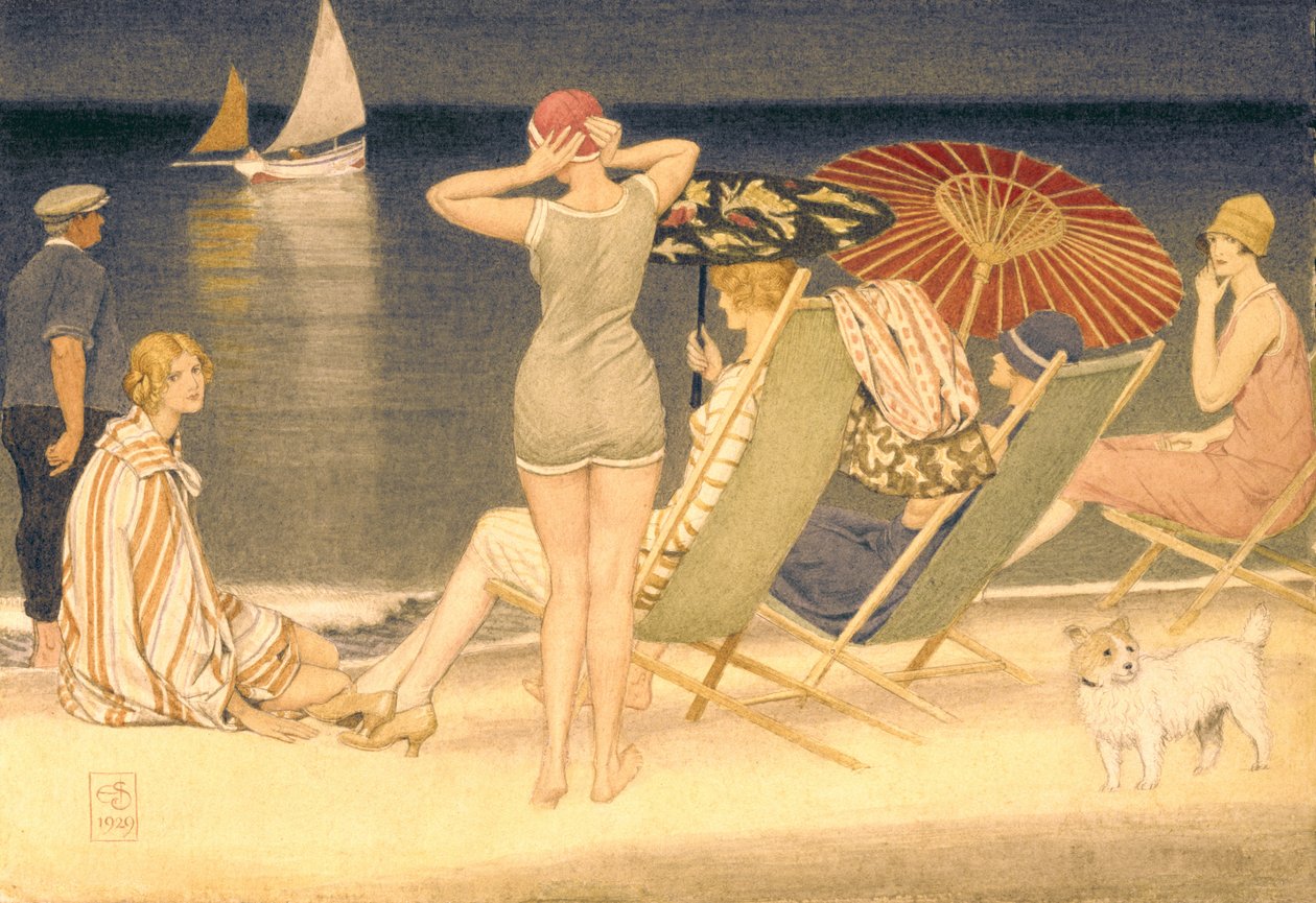 Napernyők, 1929 (wc papíron) alkotó: Joseph Edward Southall