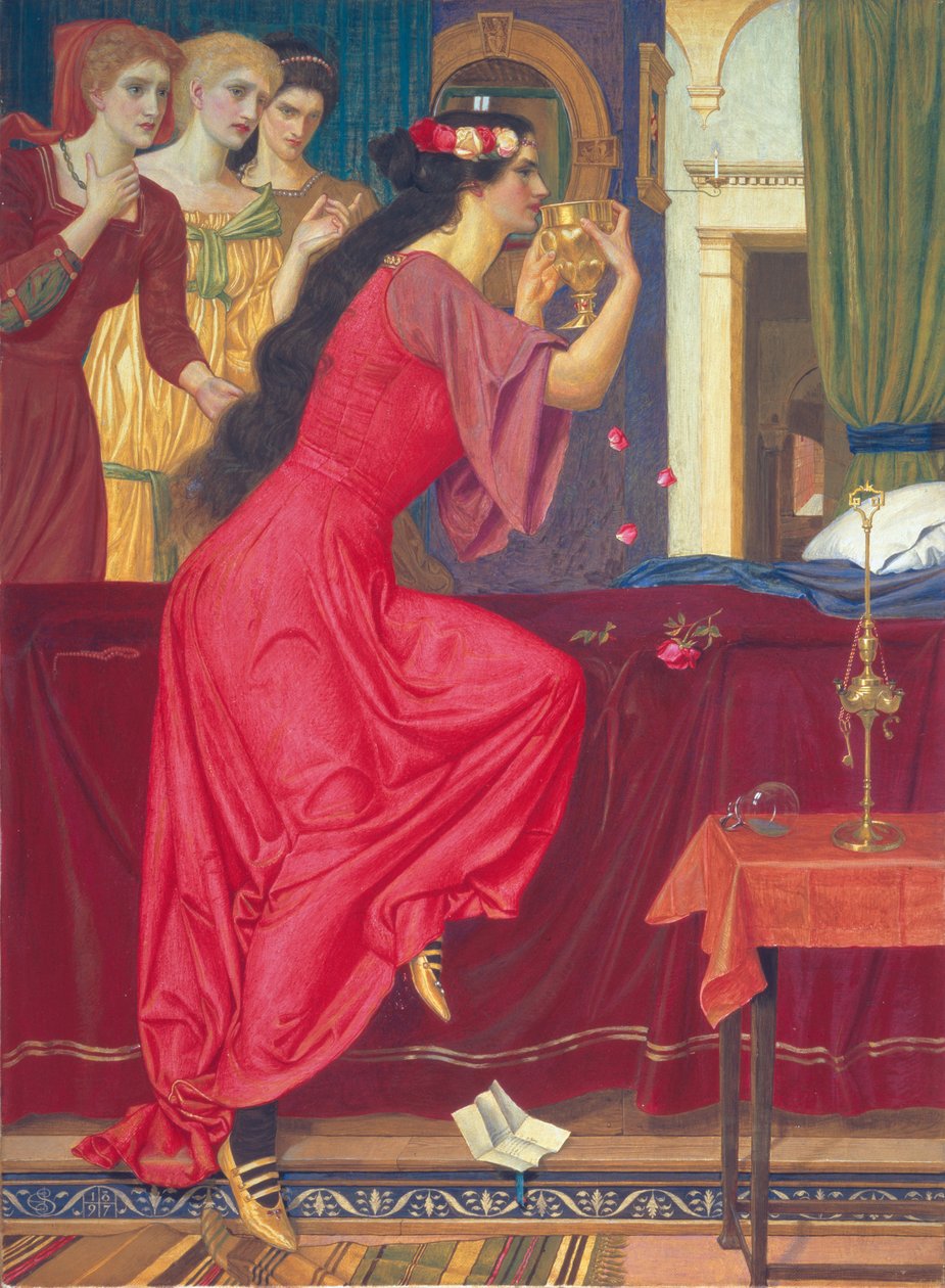 Zsigmond mérget iszik, 1897 alkotó: Joseph Edward Southall