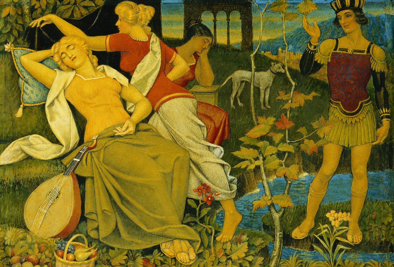 Csipkerózsikák alkotó: Joseph Edward Southall
