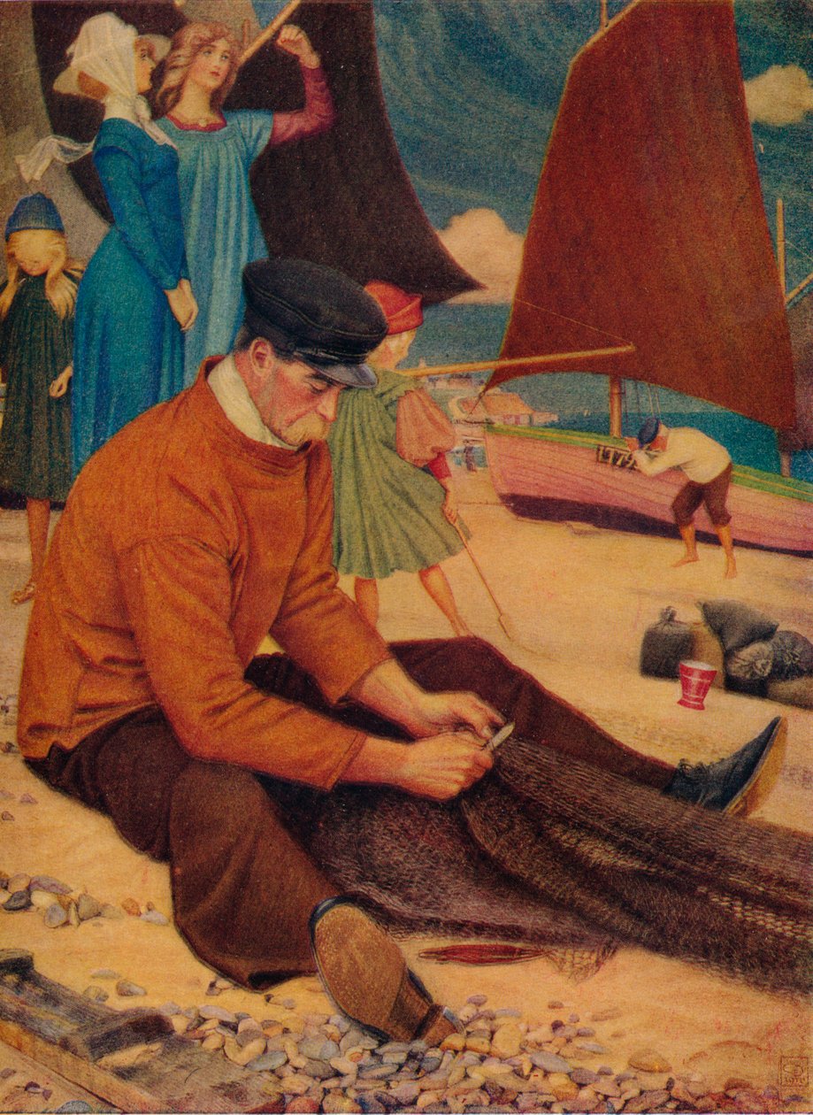A tengerpart, 1910 alkotó: Joseph Edward Southall