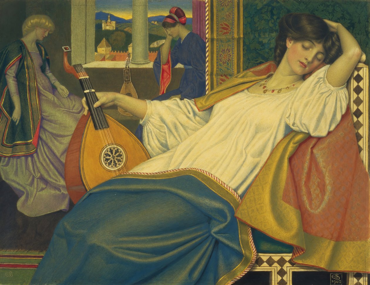 A Csipkerózsika, 1903. alkotó: Joseph Edward Southall
