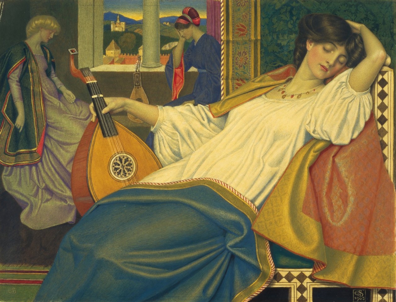 A Csipkerózsika, 1908 alkotó: Joseph Edward Southall